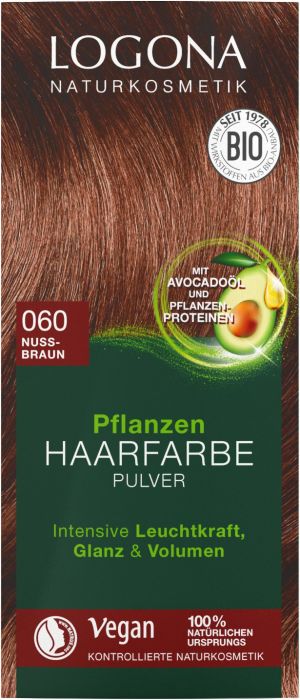 Logona Pflanzen-Haarfarbe Pulver nussbraun 100g 060