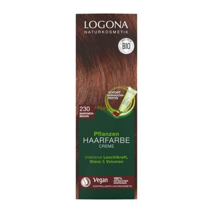 Logona Pflanzen Haarfarbe 230 maronenbraun Creme 150ml