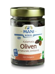 Mani Kalamata Oliven al naturale entkernt Bio 175g