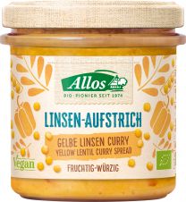 Allos Linsen-Aufstrich Gelbe Linse Curry 140g